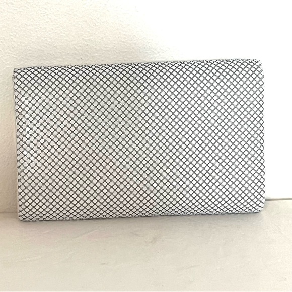 Mesh Evening Bag White Vintage Great Condition - Picture 4 of 8